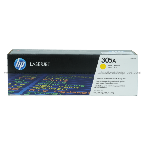 HP 305A CE412A ตลับหมึกโทนเนอร์ สีเหลือง (Original)